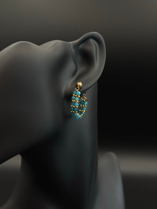 Boucles créoles Linéa dorées