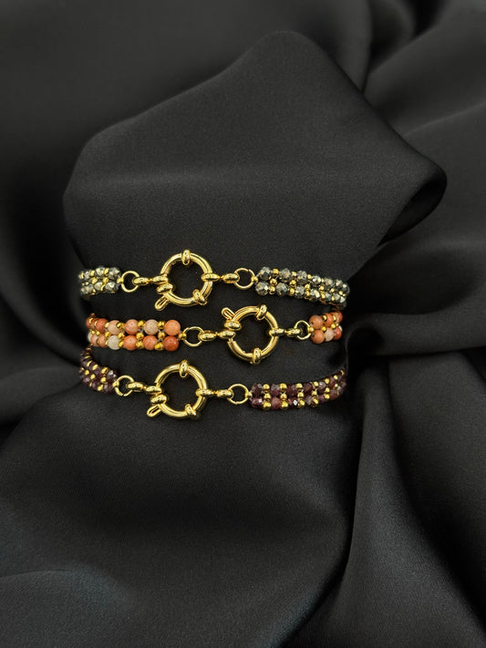 Bracelet Mme Linéa dorée