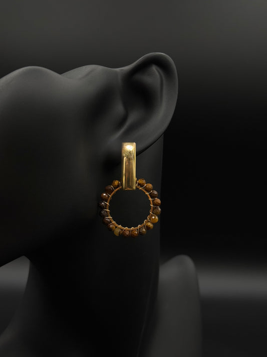 Boucles Cercles tigrés