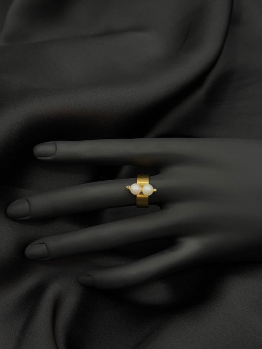 Bague Duo doré