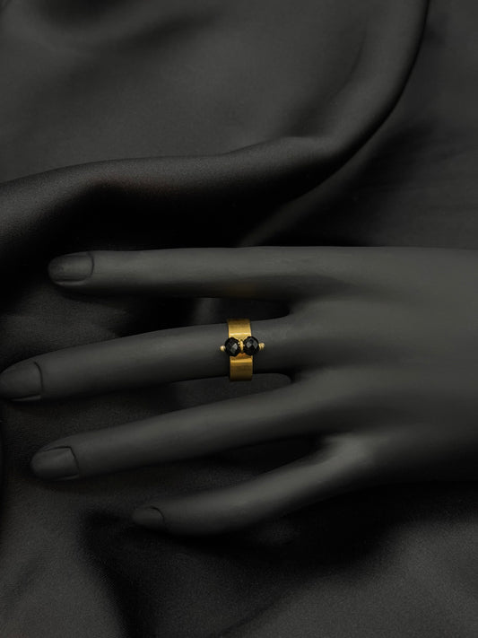 Bague Duo doré