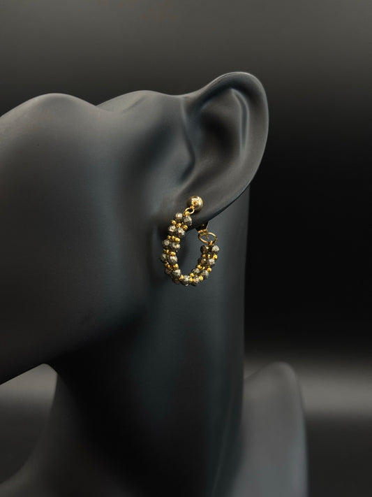 Boucles créoles Linéa dorées