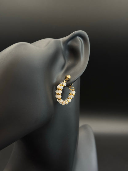 Boucles créoles Linéa dorées