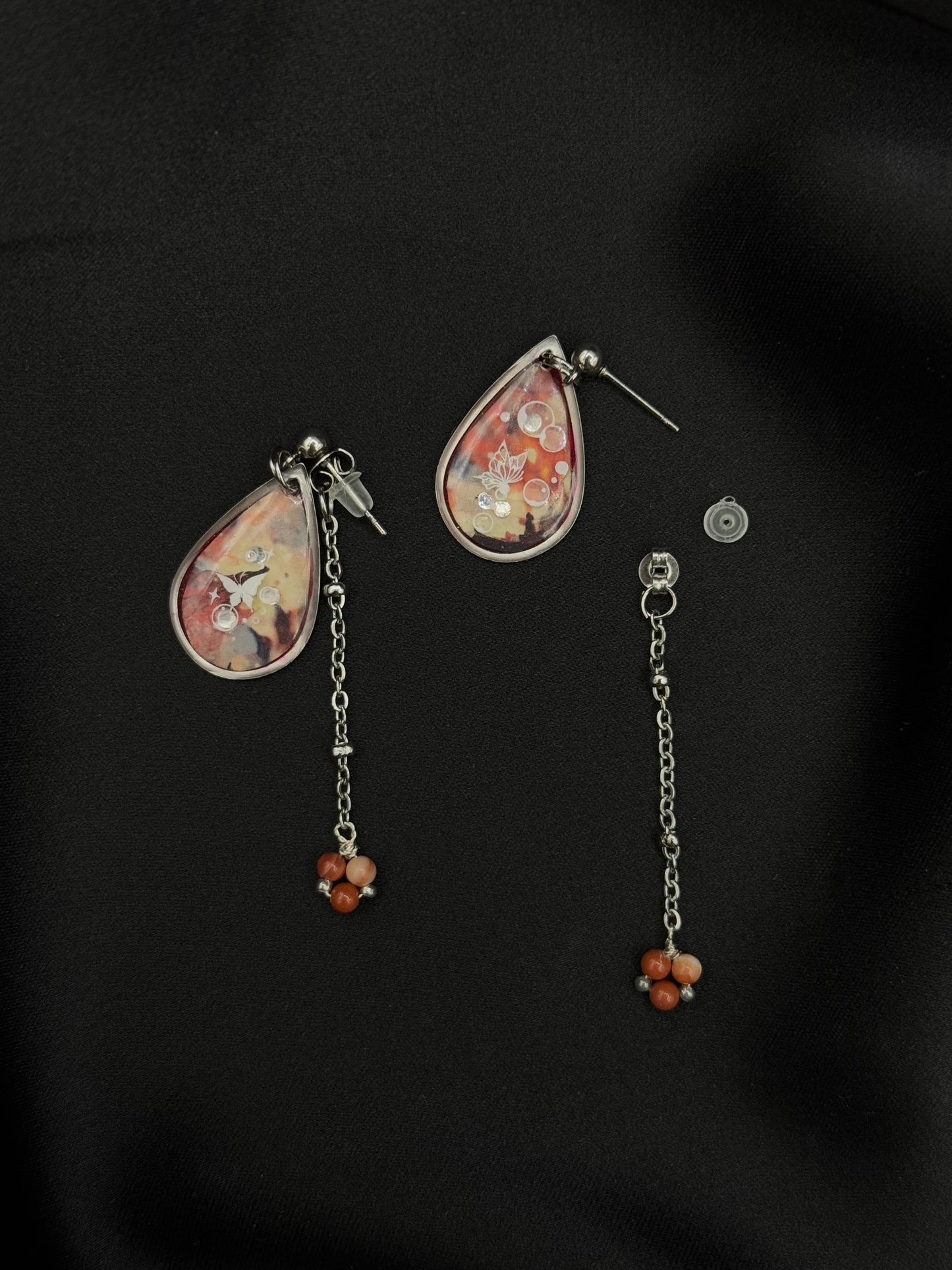Boucles Gouttes de papillons
