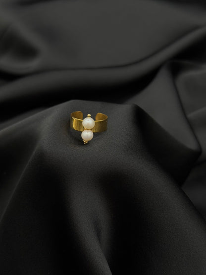 Bague Duo doré